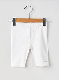 Legging stretch taille élastique blanc COUDEMAIL fille