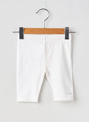 Legging stretch taille élastique blanc COUDEMAIL fille