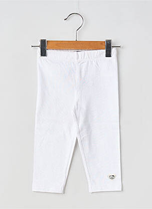Legging tissage jersey blanc ELLE EST OU LA MER fille