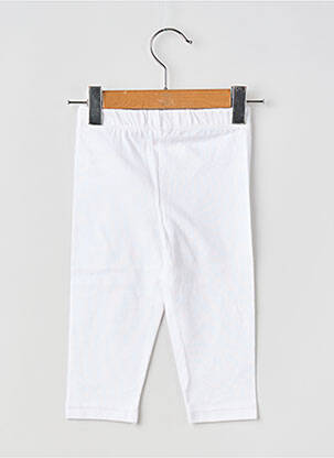 Legging tissage jersey blanc ELLE EST OU LA MER fille