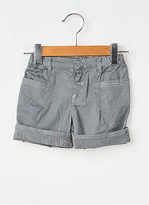 Short tissage popeline taille élastique gris COUDEMAIL garcon