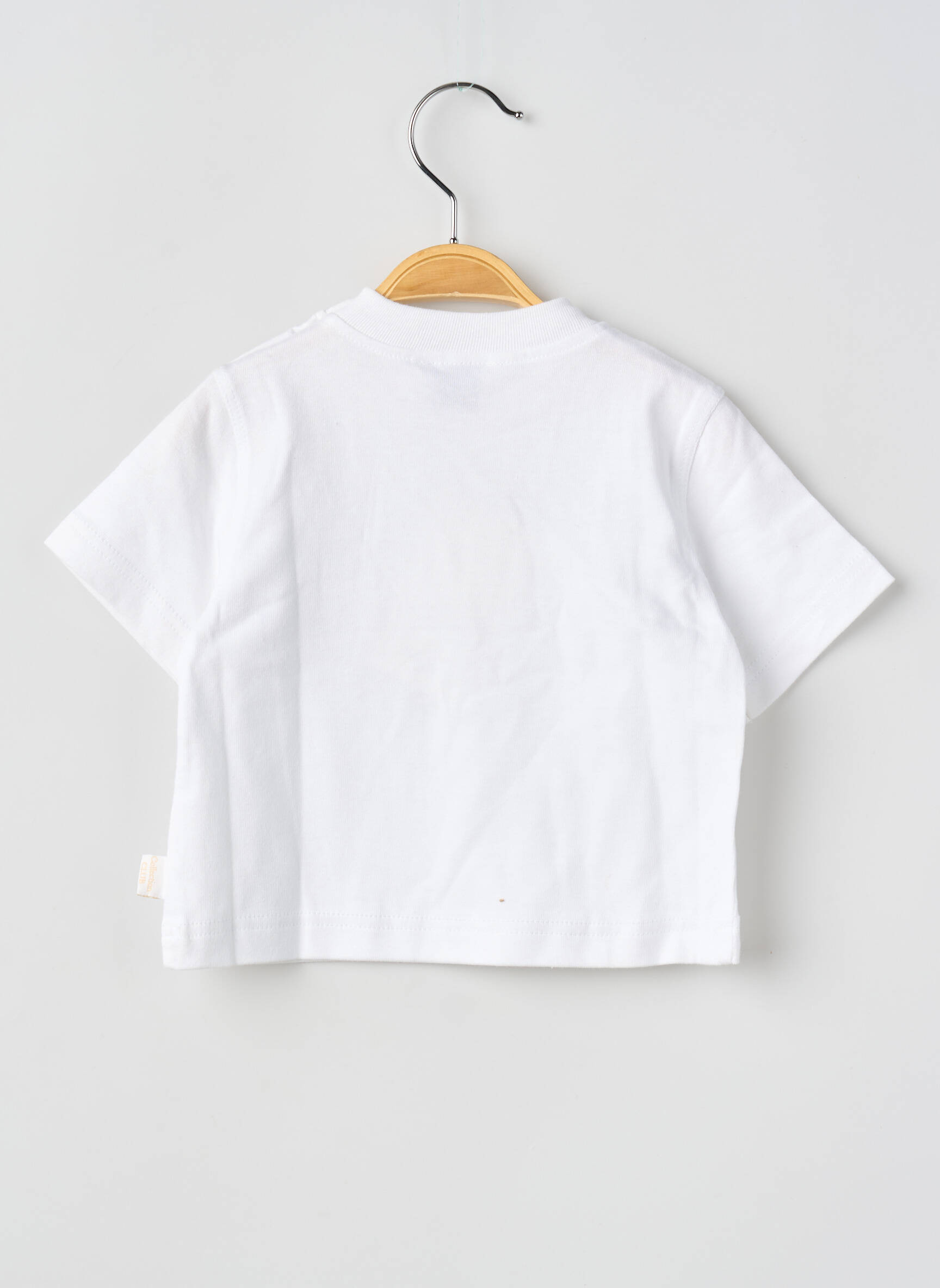 T-shirt stretch manches courtes blanc COUDEMAIL garçon