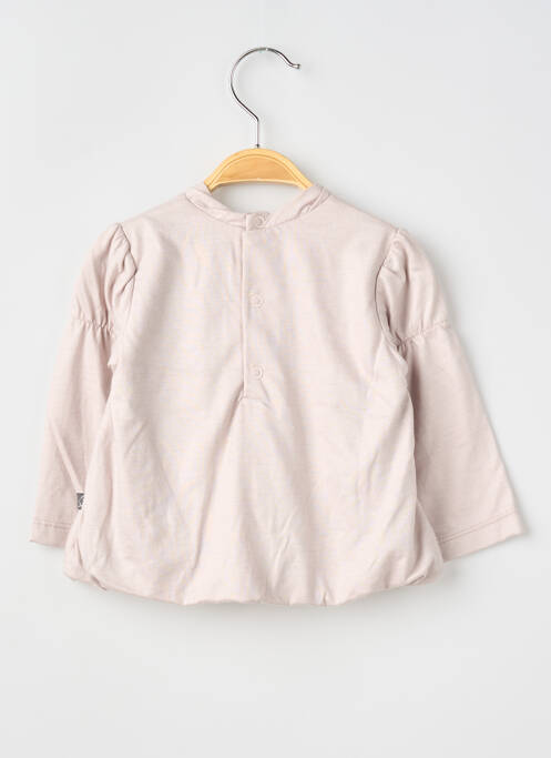 T-shirt stretch manches longues rose COUDEMAIL fille