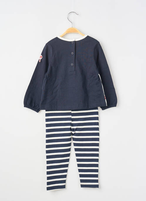 Ensemble pantalon manches longues bleu ELLE EST OU LA MER fille