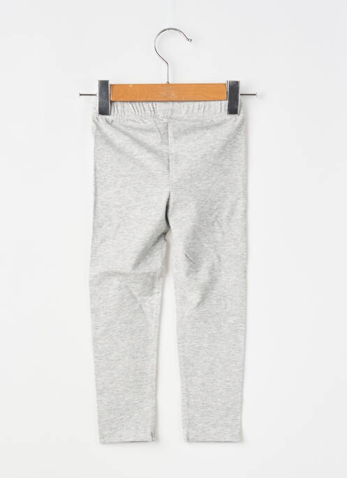 Legging sérigraphie taille élastique gris COUDEMAIL fille