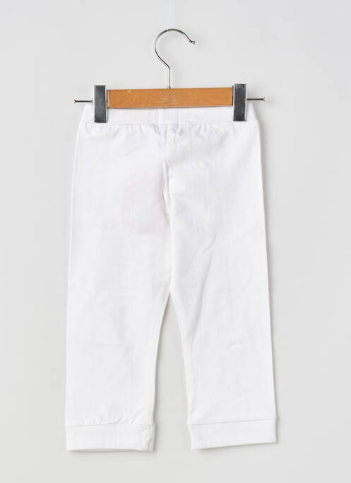 Legging stretch taille élastique blanc P'TITES CANAILLES fille