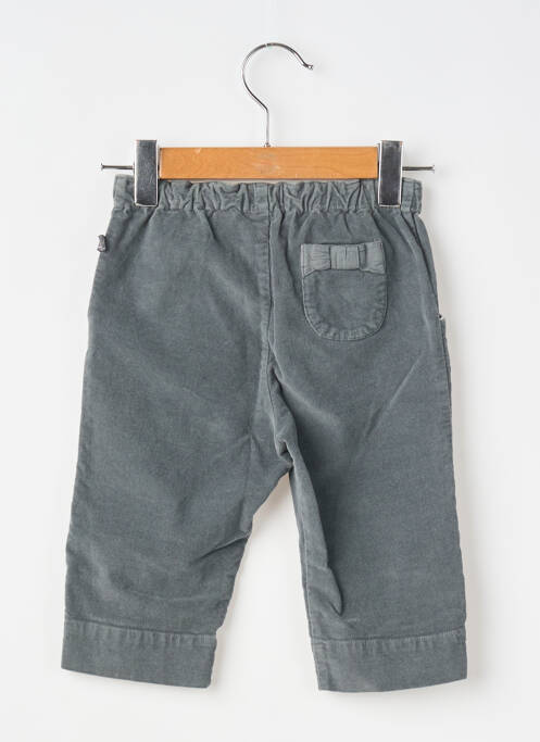 Pantalon droit tissage velours taille élastique gris COUDEMAIL fille
