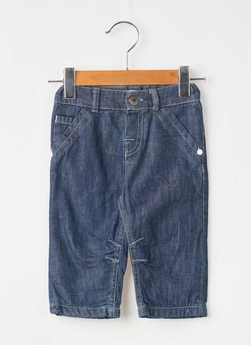 Jeans coupe droite poches taille ajustable bleu ELLE EST OU LA MER garcon