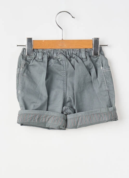 Short tissage popeline taille élastique gris COUDEMAIL garcon