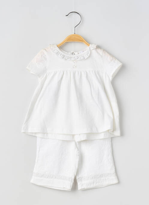 Ensemble pantalon blanc COUDEMAIL fille