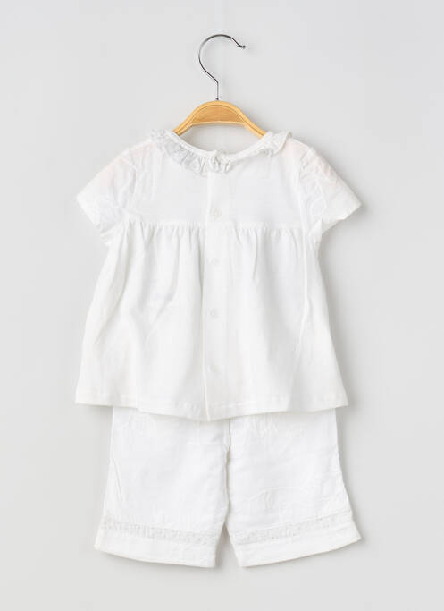 Ensemble pantalon blanc COUDEMAIL fille