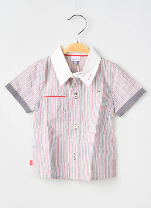 Chemise manches courtes gris COUD1 garçon