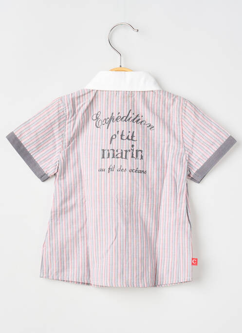 Chemise manches courtes gris COUD1 garçon