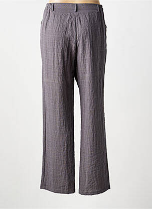 Pantalon droit tissage crêpe taille normale gris TELMAIL femme