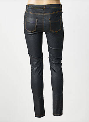Pantalon slim tissage popeline taille normale noir MERI & ESCA femme
