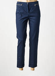 Pantalon 7/8 stretch taille normale bleu FRANK WALDER femme