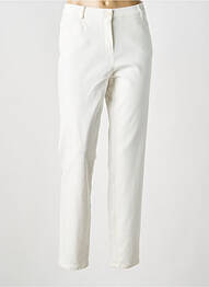 Pantalon slim stretch taille normale beige FRANK WALDER femme