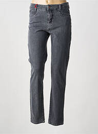 Jeans coupe slim tissage brut taille normale gris ANNA MONTANA femme