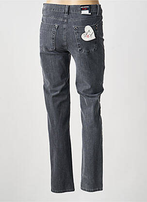 Jeans coupe slim tissage brut taille normale gris ANNA MONTANA femme