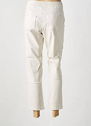 Pantalon 7/8 taille élastique taille normale beige MERI & ESCA femme