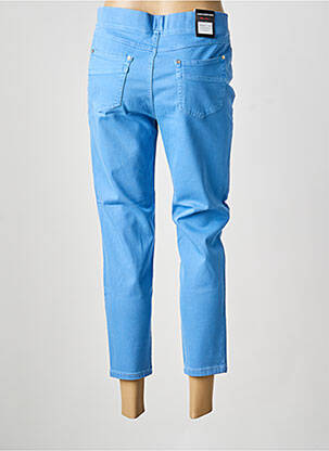 Jegging tissage popeline taille normale bleu ANNA MONTANA femme