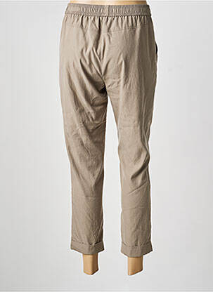 Pantalon 7/8 tissage popeline taille normale vert THOMAS RABE femme