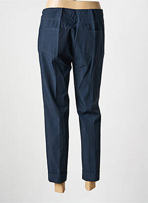 Pantalon 7/8 stretch taille normale bleu JEAN GABRIEL femme