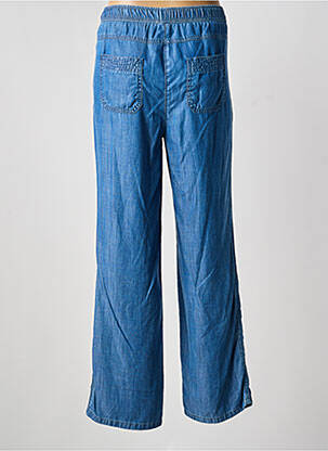 Pantalon droit taille élastique taille normale bleu BARBARA LEBEK femme