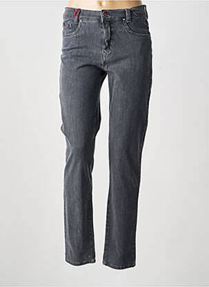 Jeans coupe slim tissage brut taille normale gris ANNA MONTANA femme