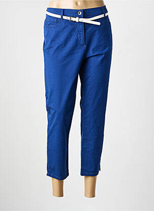 Pantacourt stretch taille normale bleu BETTY BARCLAY femme