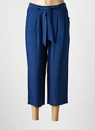 Pantacourt taille élastique taille normale bleu THOMAS RABE femme