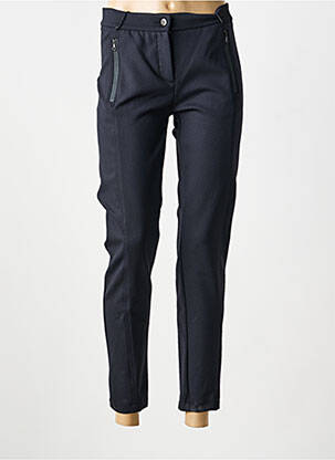 Pantalon 7/8 stretch taille normale bleu ANNA MONTANA femme
