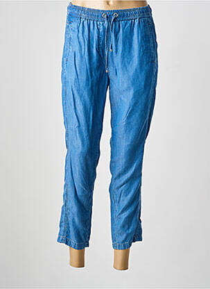 Pantalon 7/8 taille élastique taille normale bleu THOMAS RABE femme