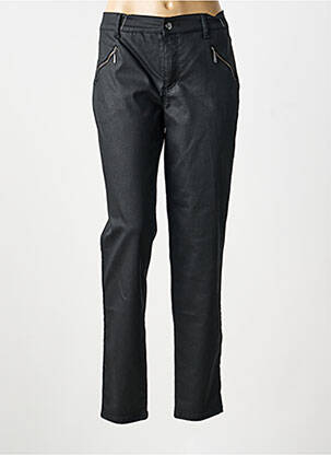 Pantalon slim stretch taille normale noir ANNA MONTANA femme