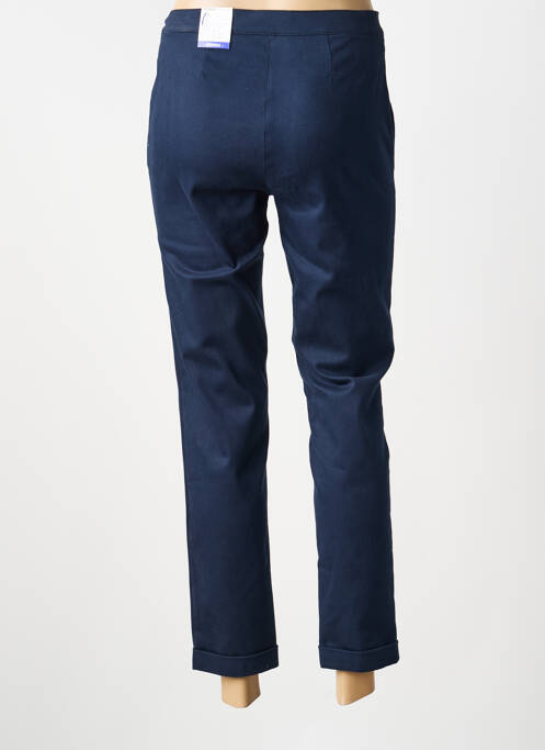 Pantalon 7/8 stretch taille normale bleu FRANK WALDER femme