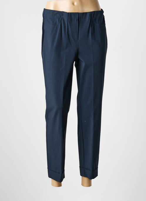 Pantalon 7/8 stretch taille normale bleu JEAN GABRIEL femme