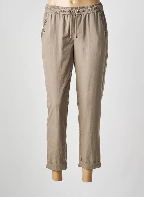 Pantalon 7/8 taille élastique taille normale vert THOMAS RABE femme