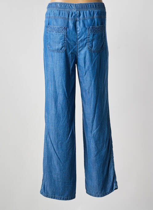 Pantalon droit taille élastique taille normale bleu BARBARA LEBEK femme