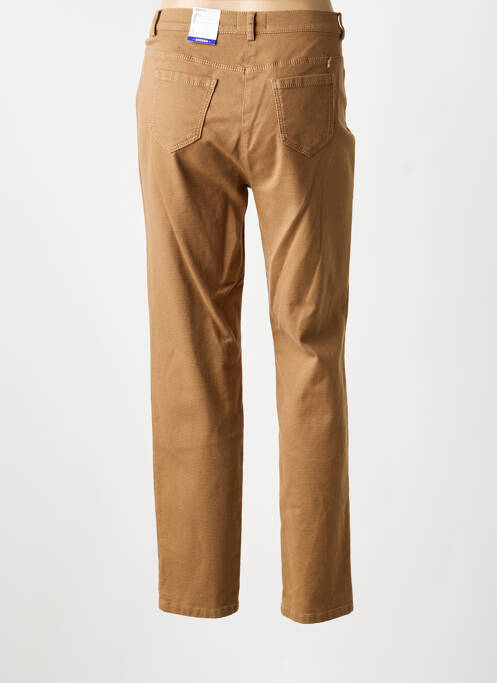 Pantalon slim stretch taille normale marron FRANK WALDER femme