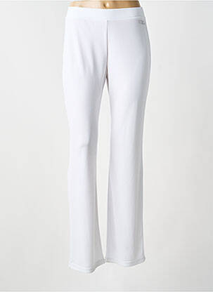 Pantalon droit taille élastique taille normale blanc FUEGOLITA femme