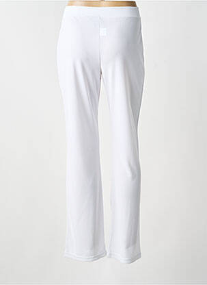 Pantalon droit taille élastique taille normale blanc FUEGOLITA femme