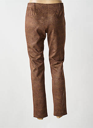 Pantalon slim taille élastique taille normale marron MERI & ESCA femme
