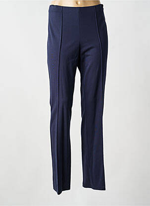 Pantalon droit stretch taille normale bleu BARBARA LEBEK femme