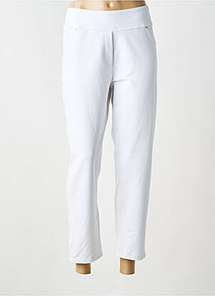 Pantalon 7/8 stretch taille normale blanc DOLCEZZA femme