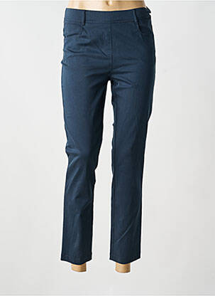 Pantalon 7/8 stretch taille normale bleu FRANK WALDER femme