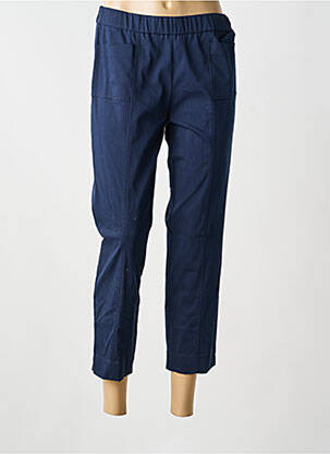 Pantacourt stretch taille normale bleu FRANK WALDER femme