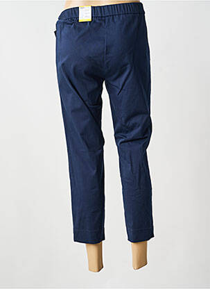 Pantacourt coupe droite taille normale bleu FRANK WALDER femme