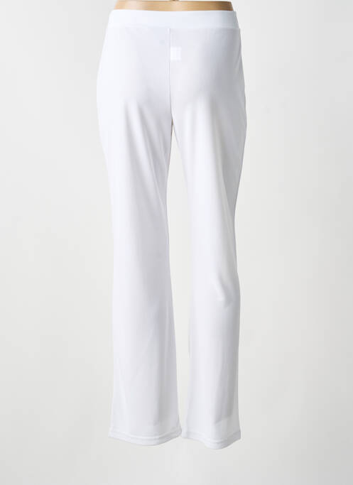 Pantalon droit taille élastique taille normale blanc FUEGOLITA femme
