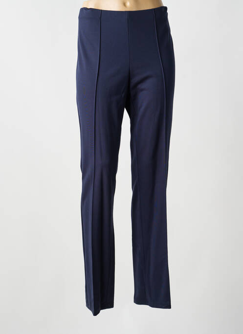 Pantalon droit stretch taille normale bleu BARBARA LEBEK femme