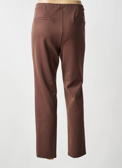 Pantalon droit stretch taille normale marron BARBARA LEBEK femme